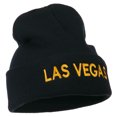 thumbnail image 5 of Las Vegas Embroidered Long Beanie - Navy OSFM, 5 of 5