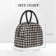 thumbnail image 2 of Balery Black Plaid Heart Bolsa de Almuerzo para Mujeres, Caja de Almuerzo, Bolsa de Almuerzo Pequeña Impermeable, Tote de Almuerzo Reutilizable con Gran Capacidad, 2 of 6
