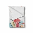 thumbnail image 2 of Colorful Soft Flannel Fleece Throw Blanket, Floral Haze Pattern with Heart Love Spring Influences Work of Art, Cozy Plush for Indoor and Outdoor Use, 70" x 90", Multicolor, by Ambesonne, 2 of 6