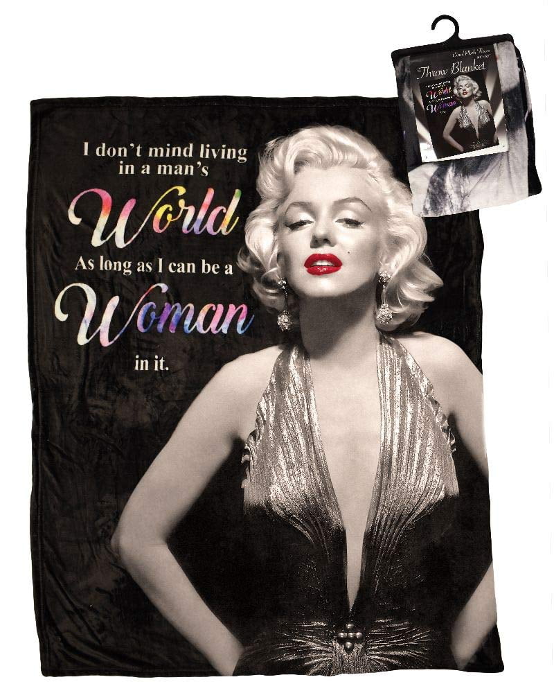 Norma Jeane as Marilyn Fleece Throw Blanket 50" x 60"