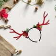 thumbnail image 2 of Abbracc Serre-Tête de Noël Accessoire Photo Cerceaux de Renne pour Femmes Rouge, 2 of 5