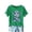 Green, variant on Womens Short Sleeve Tops Short Sleeve Crew Neck Printed Pull-On Pullover Regular Yellow S