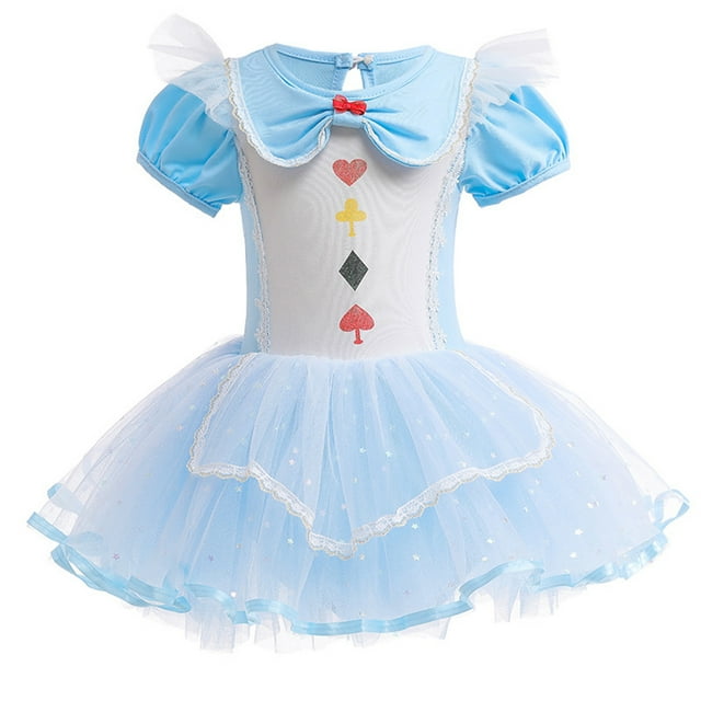 Justaucorps-robe de Ballet une Pièce pour Filles, Tutu, Robe de Princesse, Tenue d'Entraînement, 2 à 8 Ans