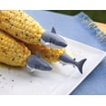 thumbnail image 4 of Outset Shark Corn Holders, Set of 4 Pairs of Corn on the Cob Handles, 1.38" x 5" x 7", 4 of 5