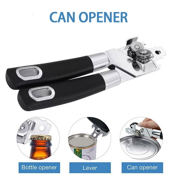 BE-TOOL Can Opener Pop-Top Bottle Opener Manual Smooth Edge None-Slip Handle