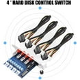thumbnail image 3 of HDD Power Control Switch Hard Drive Selector SATA Drive Switcher for Desktop PC Computer, 3 of 4