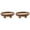 Brown*2, variant on 2 Pack Wood Riser, 5 Inch Round Wood Serving Tray, Small Wooden Tray for Candles Plants Bottles Vases, Rustic Farmhouse Tray for Kitchen Countertop Coffee Table, Decorative Tray, Brown