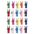 thumbnail image 1 of Pinzas de Empuje con Clips Madera Tachuelas Chinchetas, para Corcho Tableros Pared Fotos Notas Uso en Oficina Casa Escuela Multicolor 20 Piezas, 1 of 5