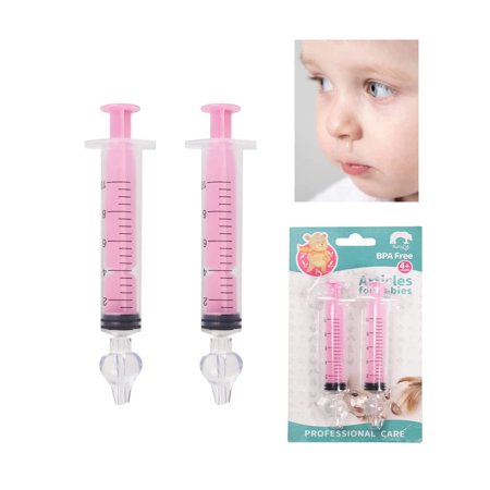 2 PCS Nasal Irrigator for Baby,Syringe Nasal Irrigator,10ml Nasal Irrigator Portable Infant Nose Cleaner Nose Aspirator for Baby Fast All Natural Relief-Nasal Irrigation/Nasal Spray/Nasal Hygiene P