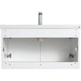 thumbnail image 4 of Blossom Bern 36" Wall Mounted Bathroom Vanity with Ceramic Sink | Floating Cabinet | Soft-Close Doors | Space-Saving Design (Glossy White), 4 of 10