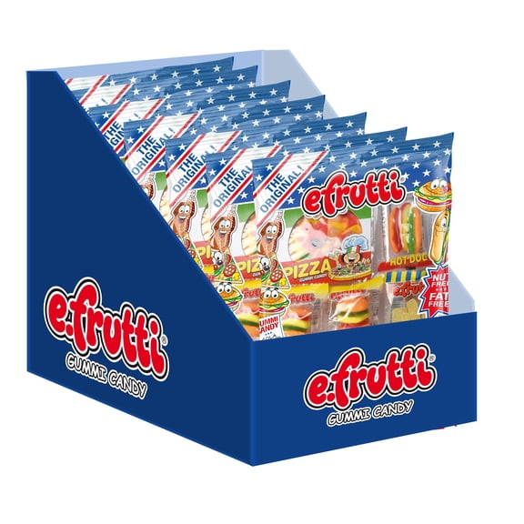Efrutti, Candy Lunch Bag Shelf Tray Pouch, 2.7oz. (12count)