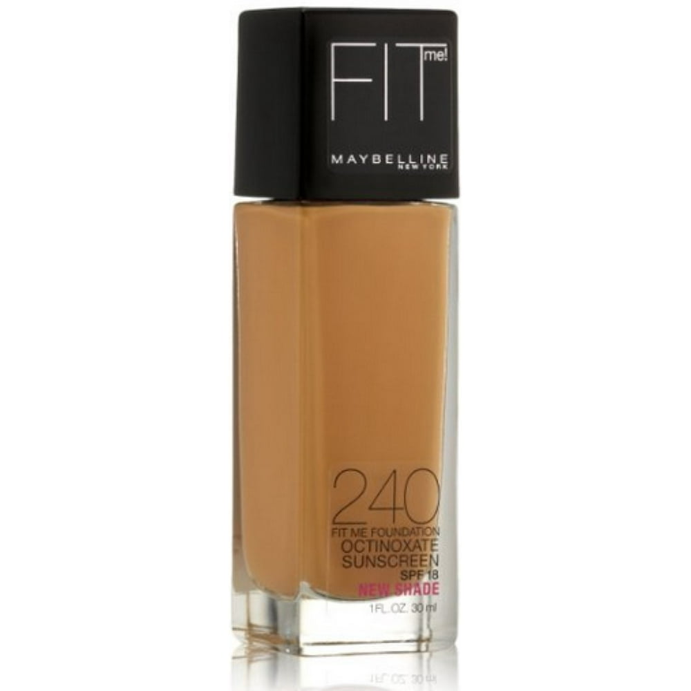 Maybelline New York Fit Me! Foundation, Golden Beige [240] 1 oz (Pack