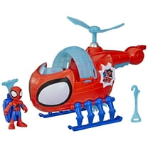 Marvel Spidey and His Amazing Friends Team Spidey Copter, 3” Action Figure and Vehicle, 3 