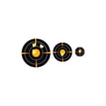 thumbnail image 6 of EZ Aim® Adhesive Splash Reactive Paper Shooting Targets, Bullseye Variety Pack, 1", 2", & 3" Targets, 12-Sheets, Black/Orange, 6 of 8