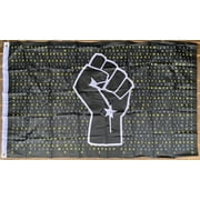 Black Lives Matter Fist Say Their Names 3'X5' Single Sided Flag Rough Tex 68D Nylon