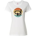 thumbnail image 3 of Inktastic Scuba Diver Retro Sunset Diving Women's T-Shirt, 3 of 5