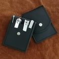 thumbnail image 3 of Gifts for Men/Women, Stainless Steel Manicure Set with PU leather case, Personal care tool, 3 of 5