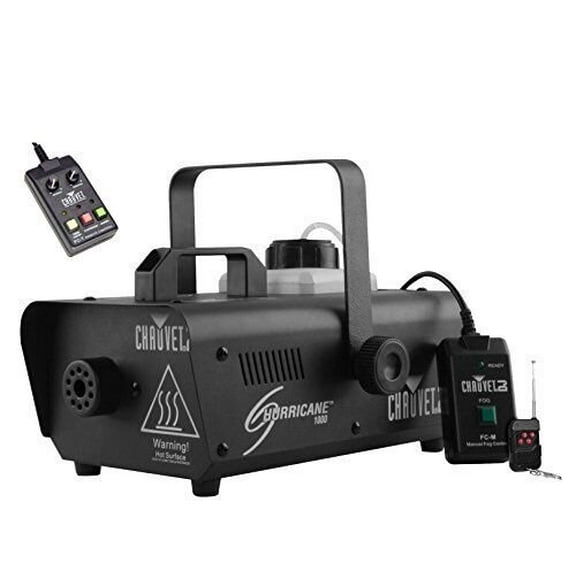 Chauvet DJ Hurricane 1000 Fog Smoke Machine w/ Wired & Wireless Remotes  H1000