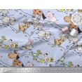 thumbnail image 3 of Soimoi Rayon Fabric Bird & Animals Cartoon Print Fabric by Yard 56 Inch Wide, 3 of 3
