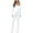 White jumpsuits for women, variant on Wycnly Womens Jumpsuits Fall Casual Slim Fit Knitted Yoga Sports Workout Long Jumpsuits Trendy Solid Square Neck Long Sleeve Maxi Rompers for Women