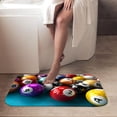thumbnail image 4 of 1pc Billiard Balls Absorbent Non-Slip Bathroom Thickened Flannel Rug Decor,Soft,Quick Drying,Suitable For Indoor/outdoor Use,Bathrooms,Bedrooms,Kitchens,Terrace,Laundry Rooms,16"x24", 4 of 9