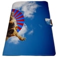 thumbnail image 2 of PKQWTM Funny Cute Animal Flying Sea Turtle Blue Sky Book Cover Book Protector Book Sleeve Book Pouch Book Bag 6x9 inch, 2 of 4