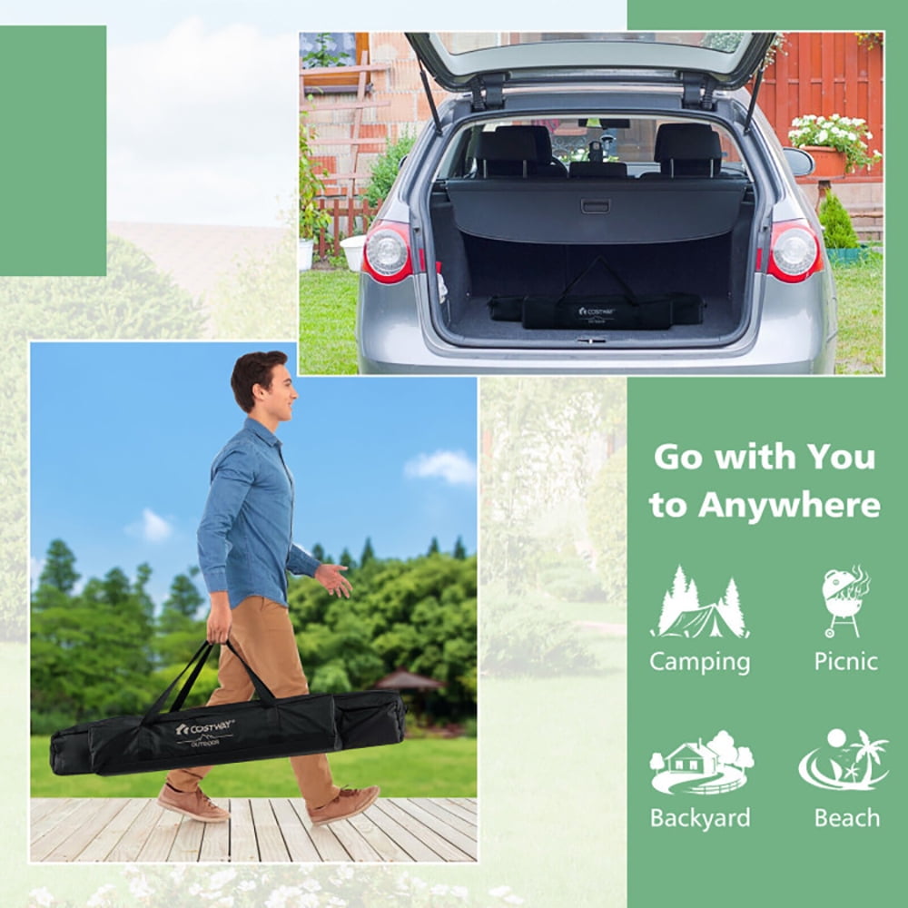 Aimee Lii 4-6 Person Portable Aluminum Camping Table with Carrying Bag, Camp Tables PorTable Foldable, Gray Aimee Lii 4-6 Person Portable Aluminum Camping Table with Carrying Bag, Camp Tables PorTable Foldable, Gray