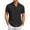 Black, variant on Kagetolytai Men Shirts Men's Vintage Button Down Bowling Shirts Short Sleeve Summer Beach Shirt White 2XL