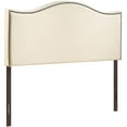 thumbnail image 3 of BSD National Supplies Bayton Full Size Ivory Fabric Headboard with Nailhead Trim, 3 of 4