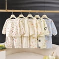 thumbnail image 4 of CAICJ98 Toddler Pajamas Set Pjs Kids Baby Boy Girl 2-7Y Long Sleeve Snug Fit Warm Cotton Sleepwear 2pcs (Dark Purple,18-24 Months), 4 of 5
