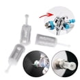 thumbnail image 4 of Mduoduo 48 Pcs 11mm Dia Universal Gravity Spray Gun Filters,Disposable HVLP Feed Spray Gun Paint Filters Strainer,White, 4 of 7