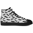 thumbnail image 4 of Aidianart Mens Bat High Top Shoes High Top Canvas Sneakers Size 10, 4 of 5
