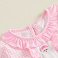 thumbnail image 6 of Cjfdfy Toddler Baby Girls Christmas Outfit Long Sleeve Plaid Tops With Bell Bottom 2 Piece Set Cute Santa Claus Christmas Tree Embroidery Christmas Fall Winter Clothes, 6 of 7