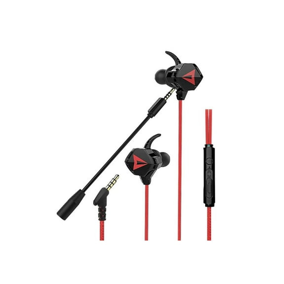 G5 in-Ear wired Gaming Headset 3.5m plug Mobile Gaming Headset With Microphone For Mobile Gaming, Nintendo Switch, Xbox One, PS4, Pro, PC(Red)
