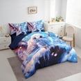 thumbnail image 3 of Manfei White Owl 7pcs Bedding Comforter Set,Flying Animal Queen Bedding Sets,Winter Theme Queen Sheet Sets For Kids,Luxury Bedroom Decor Reversible, 3 of 8