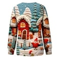 thumbnail image 5 of Herrnalise Womens Tops Fashion Pullover Round-Neck Long Sleeve Christmas Printed Blouses Sweatshirt Tops Gifts for Women, 5 of 5