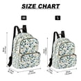 thumbnail image 2 of FORMRS Mini Backpack Purse for Women Travel Daypack Casual Shoulder Bag, Darker Leafy Pattern, 2 of 7