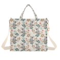 thumbnail image 7 of FORMRS Womens Corduroy Tote Bag Crossbody Shoulder Purse Handbag with Detachable Strap, Floral Koala Pattern, 7 of 7
