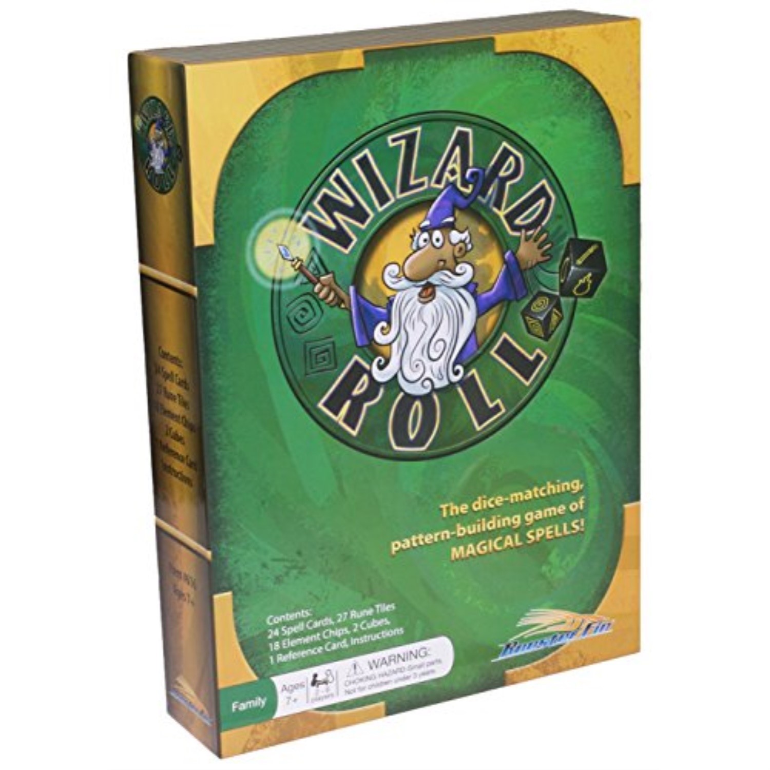 Wizard Roll Family Board Game Match Shapes Using Dice and Cards to Create Magic Wand Spells