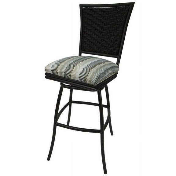 Outdoor Patio Extra Tall Spectator Swivel Armless Bar Stool 35" - Erin