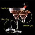 thumbnail image 4 of Margarita Glasses, Cocktail Glasses, Martini Coupe Glasses, Crystal Espresso Martini Glasses, Long stem Glassware (300ml/10.1oz) (2 Pcs), 4 of 6
