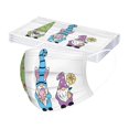 thumbnail image 1 of Máscara desechable de tres capas de Pascua para adultos, 10 Uds., con cordón elástico para la oreja y Clip para la nariz, 1 of 4