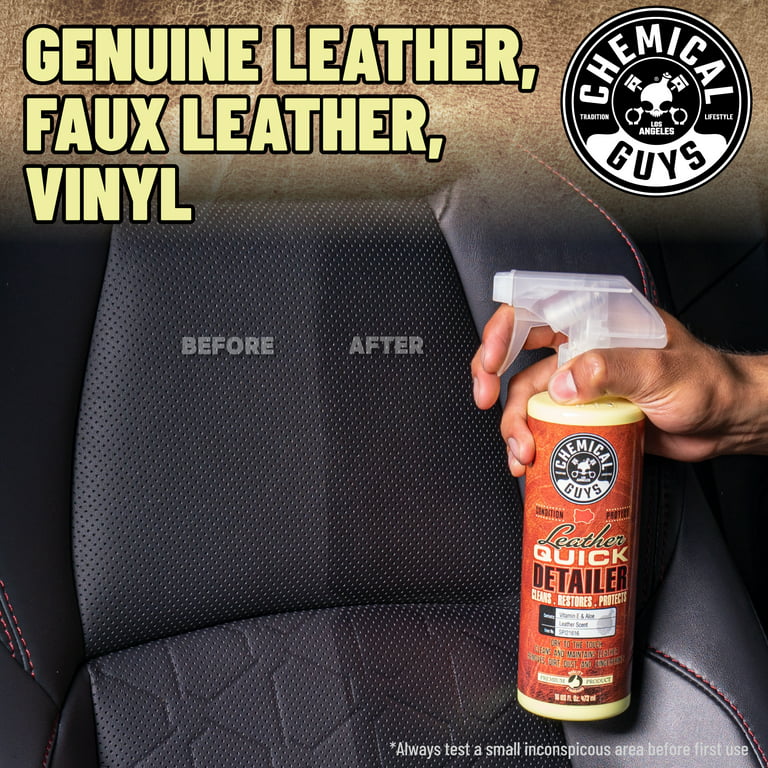 Chemical Guys Leather Quick Detailer Care Spray - Matte Finish - 16oz –  SpeedFactoryRacing