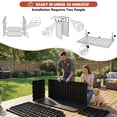thumbnail image 6 of Cirui 230 Gallon Large Deck Box,Lockable Resin Outdoor Indoor Storage Box with Hundles,Waterproof UV Resistant Outside Deck Box for Patio Furniture Cushions, Pool Float,Garden Tool,Black, 6 of 11