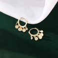 thumbnail image 5 of 925 Sterling Silver Disc Earrings Huggie Hoop for Women Teens Coin Hoop Earrings Cluster Drop Earrings Tassel, 5 of 10