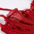 thumbnail image 5 of Varsbaby Sexy Unlined Balconette Demi-Cup Underwire Lace Bra, 5 of 6