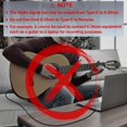 thumbnail image 2 of J&D Cable De Audio Usb-C A Ts De 6,35 Mm, 1/4 Pulgadas, Usb Tipo C Chapado En Oro A Conector Mono Macho De 6,35 Mm, 1/4 Pulgadas, Cable Adaptador Auxiliar Con Revestimiento De Pvc, Compatible Con Ipho, 2 of 5