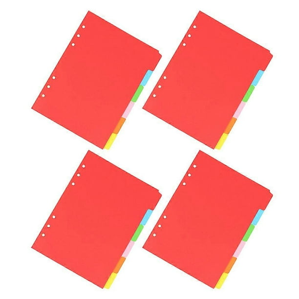 Cute Dividers 24Pcs Binder Organizers Classification Tabs Assorted Color Rectangle Shape Easy Management Students Professionals