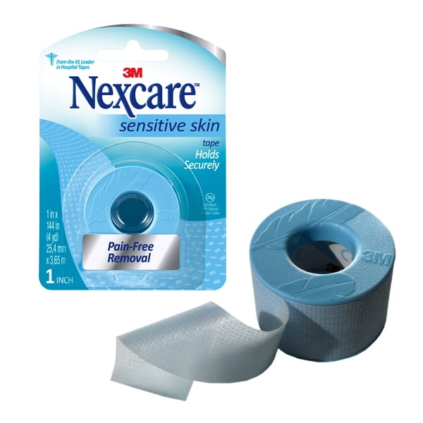Nexcare Sensitive Skin Tape, 1" x 4 yds.