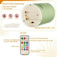 thumbnail image 5 of Yayeee Flameless Candles with Remote Flickering Battery Operated Multi Color Changing, Colorful Circles, 5 of 7